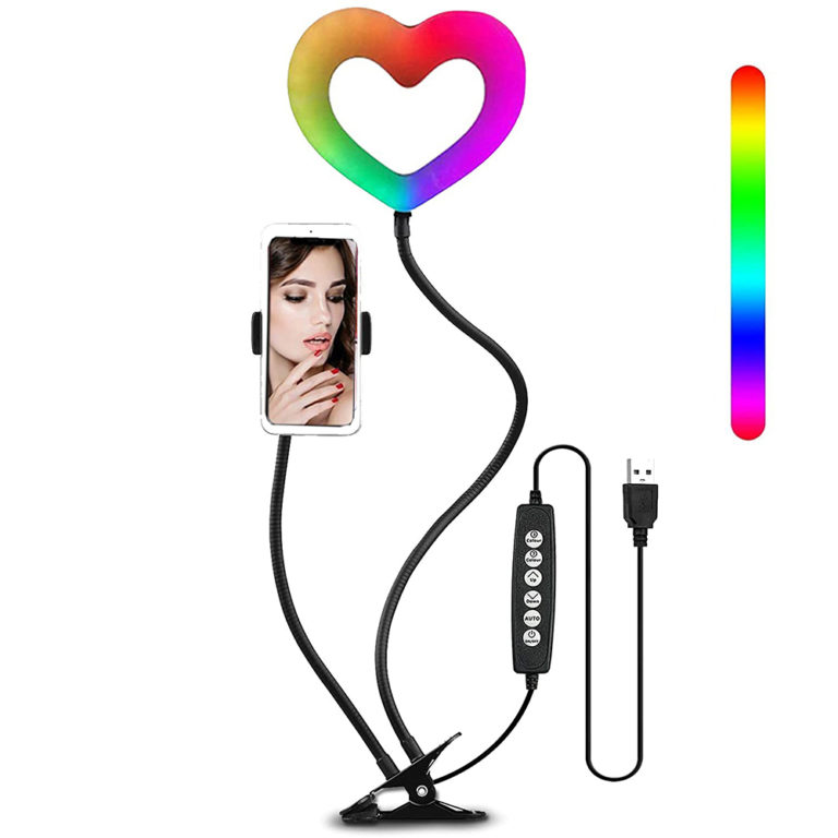 Youstar Light 6 Inch Selfie Ring Light with Clamp Mount for Video